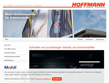 Tablet Screenshot of hoffmann-schmierstoffe.com
